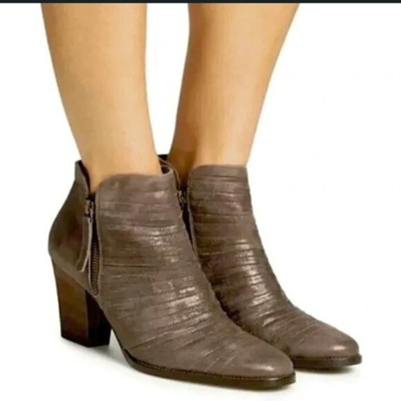 Paul Green Shoes - Paul Green Malibu Sliced Zip Bootie Silver UK 5 / US 7